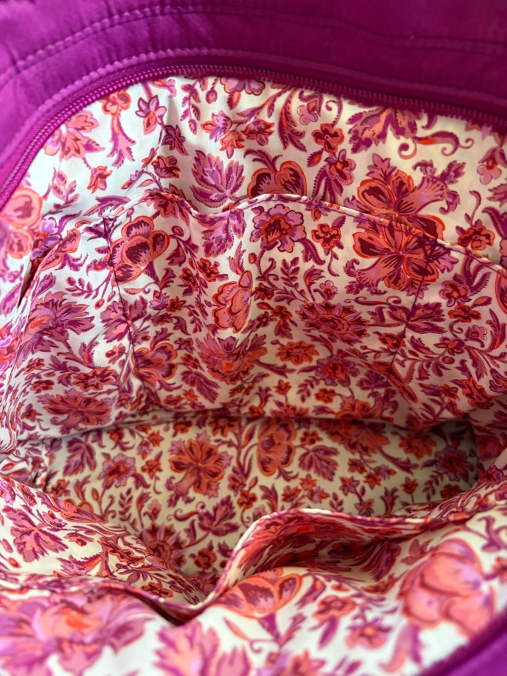Vera Bradley Small Vera Quilted Tote Bag - Picture 10 of 12